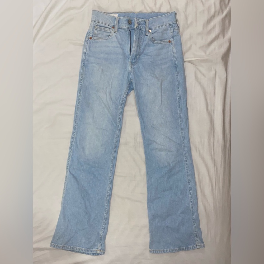 GAP Vintage Flare High Rise Jeans - Light Blue